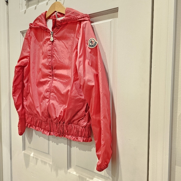 Moncler Girl's Hooded Wind Resistant Jacket - Picture 4 of 12